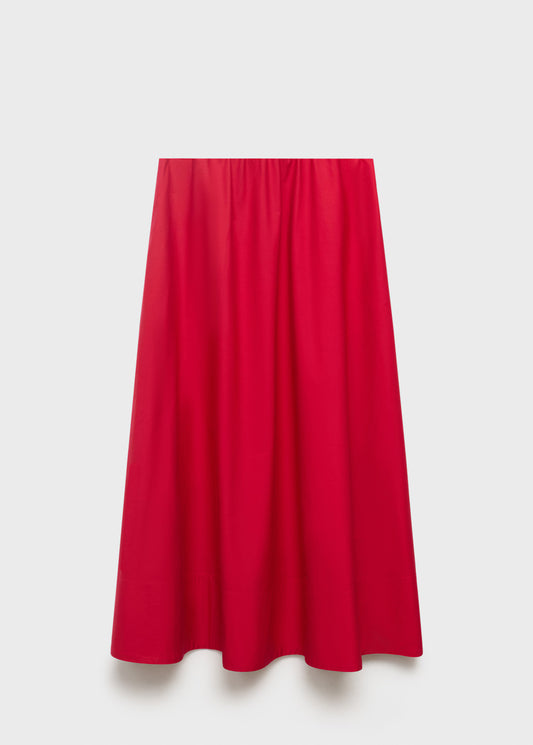 SATIN LONG SKIRT