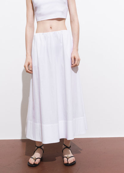 SATIN LONG SKIRT