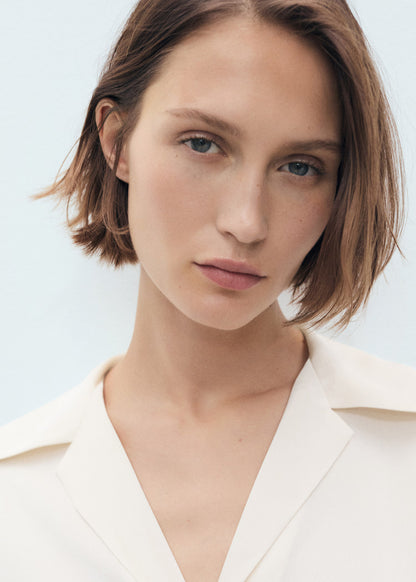 SATIN SHORT SLEEVE SHIRT