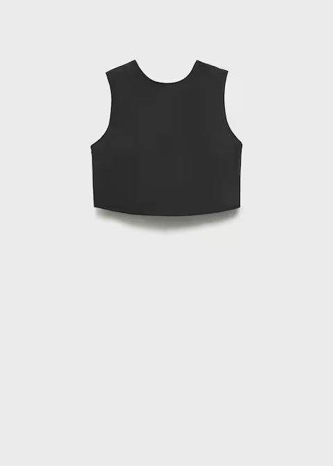 CROP TOP WITH BOW ON  BACK
