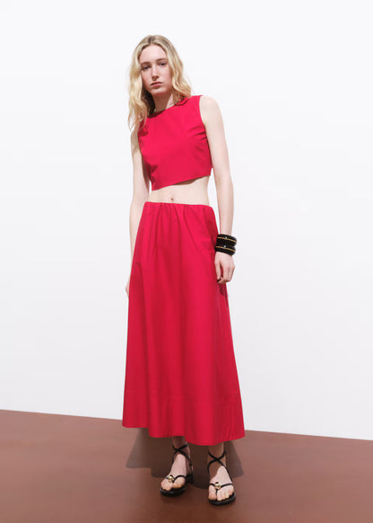 CROP TOP WITH BOW ON  BACK