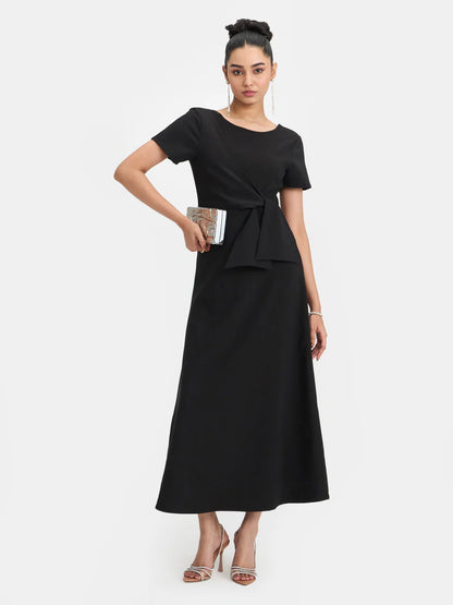 FRONT TIE MAXI DRESS