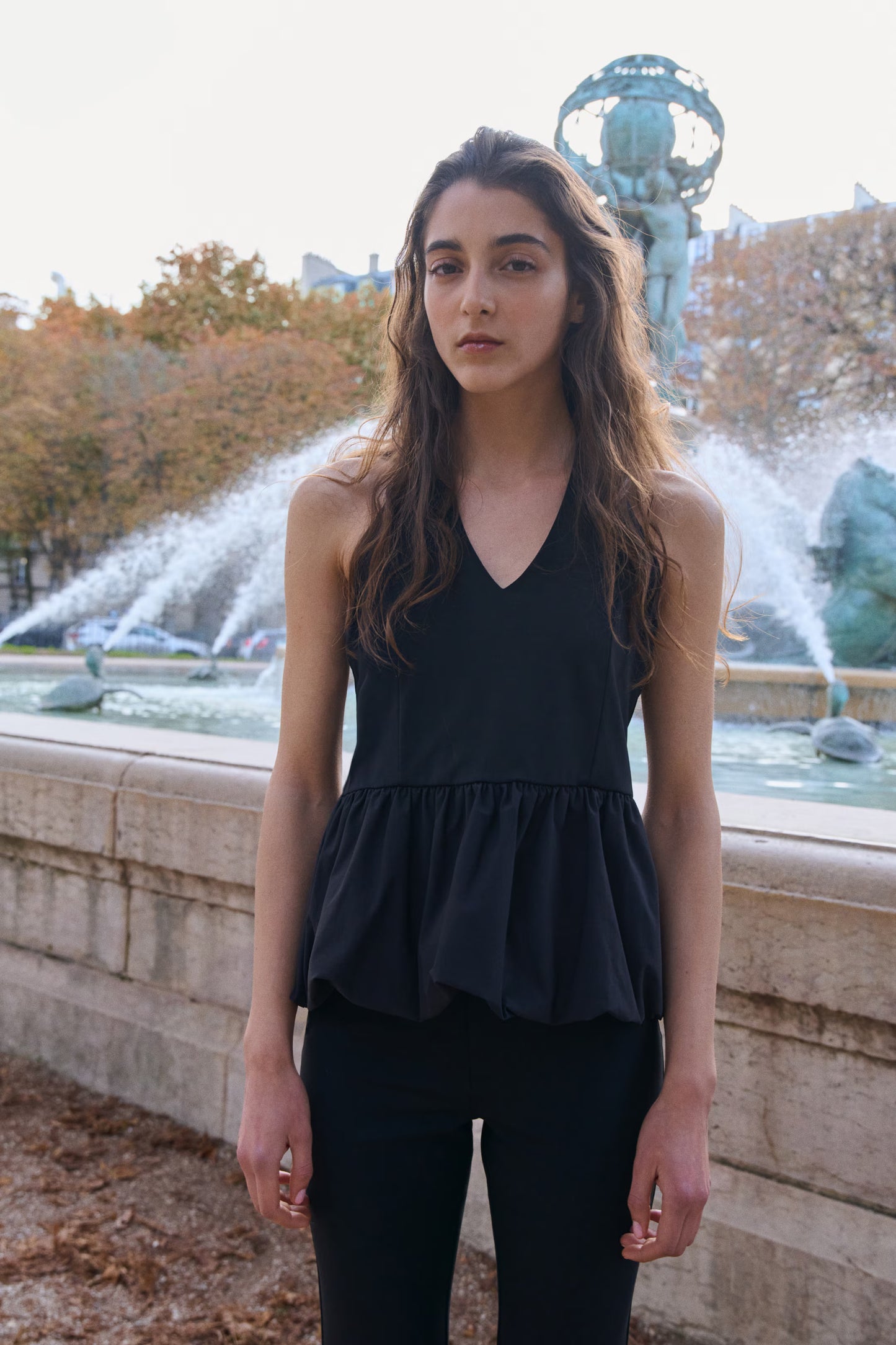 HALTER TOP WITH BACK BOW