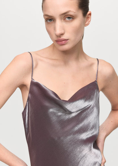 SATIN SLIP MINI DRESS