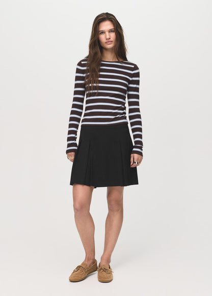 PLEATED MINI-SKIRT