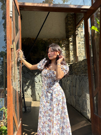 FLORAL PUFF SLEEVE DRESS