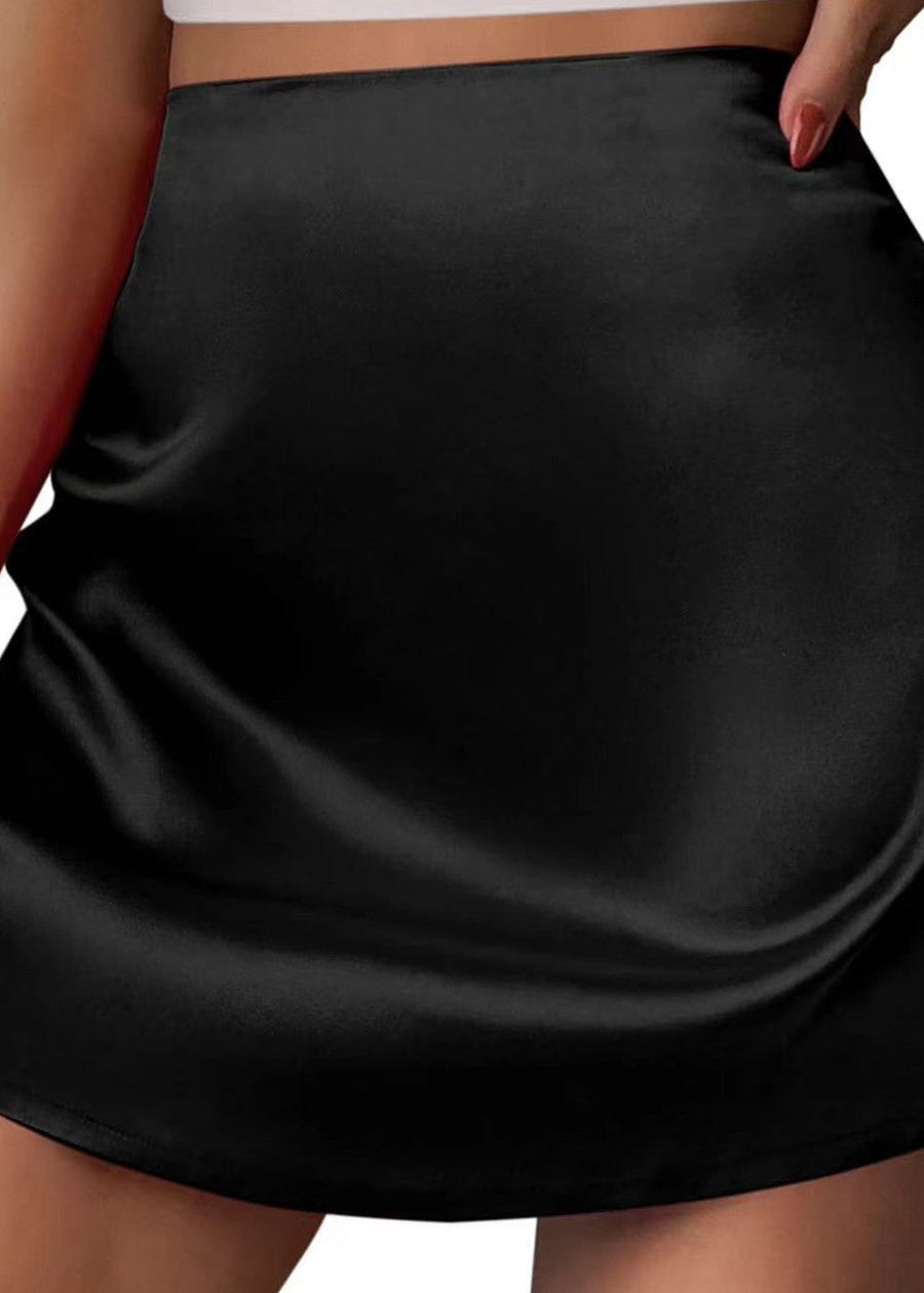 SATIN MINI SKIRT