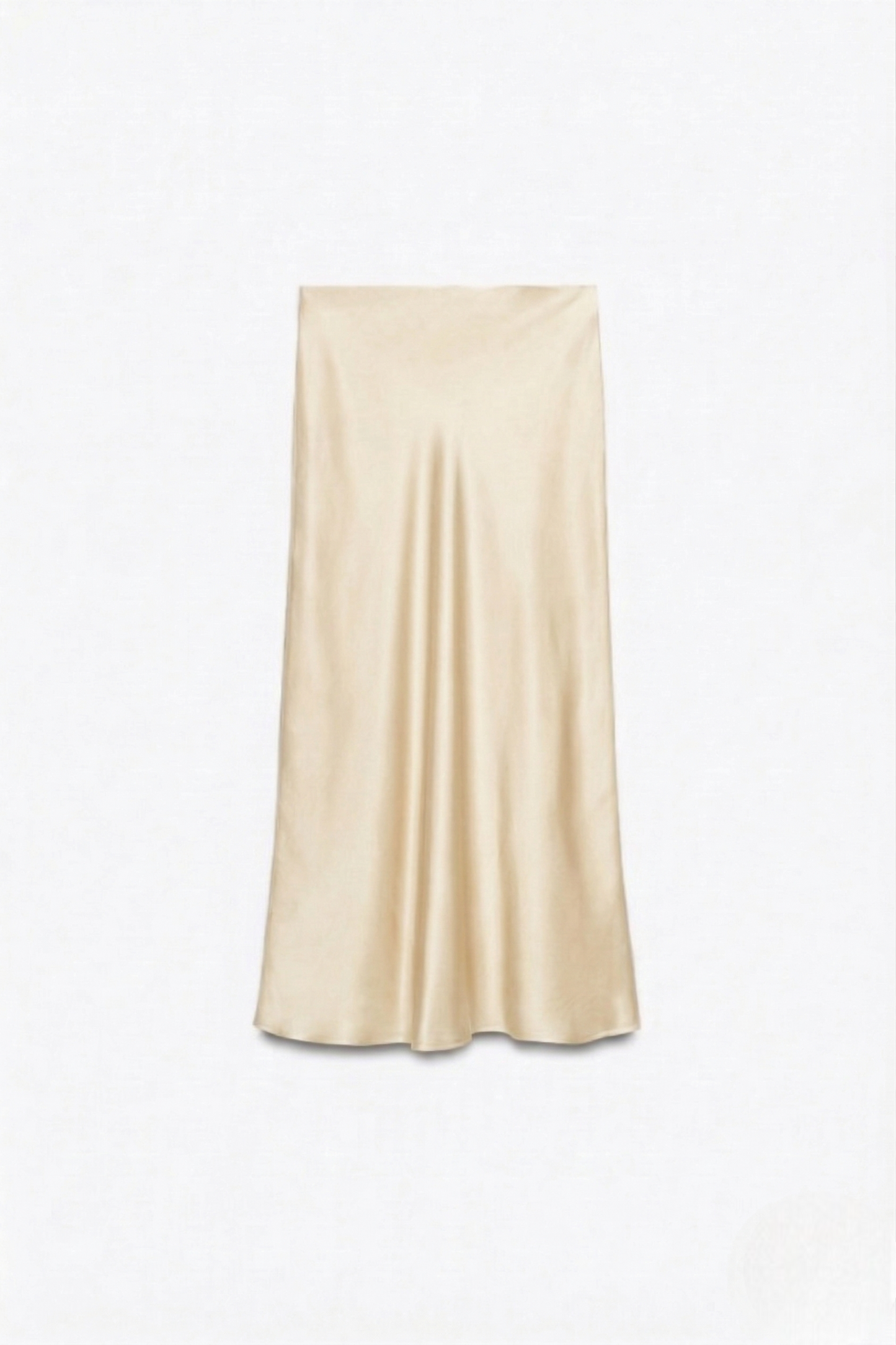 SATIN MIDI SKIRT