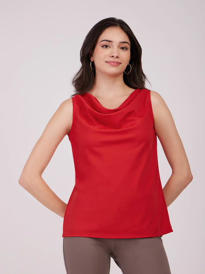COWL NECK TOP