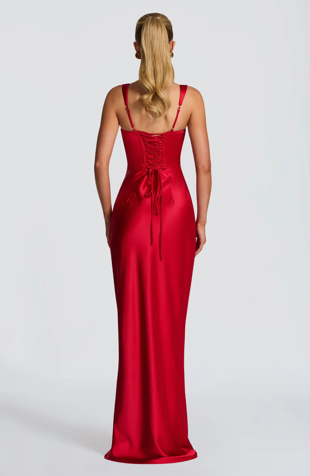 CALANTHE MAXI DRESS — RED