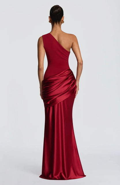 SATIN MAXI DRESS