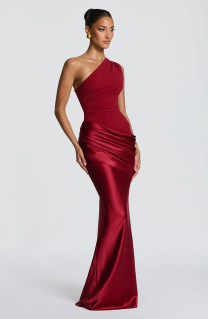 SATIN MAXI DRESS