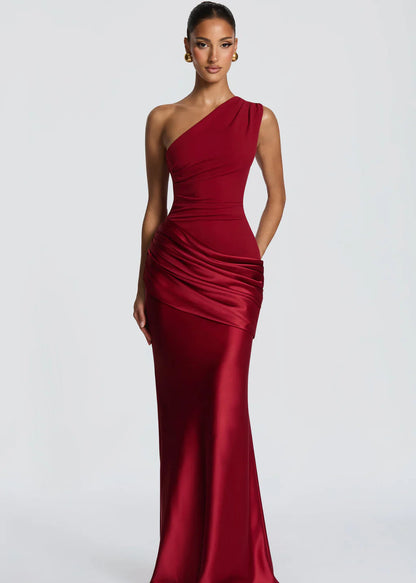 SATIN MAXI DRESS