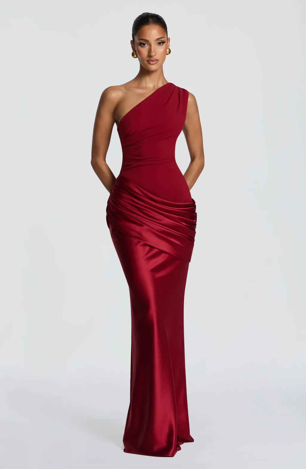 SATIN MAXI DRESS