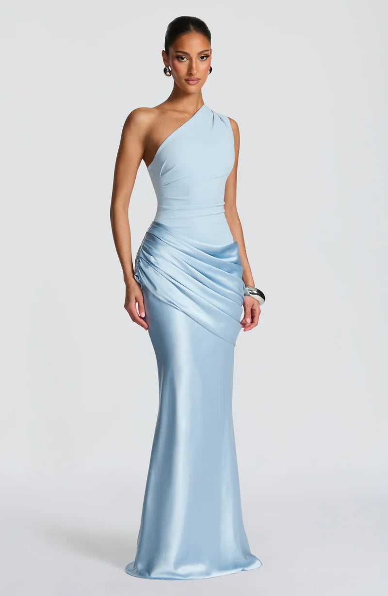 SATIN MAXI DRESS