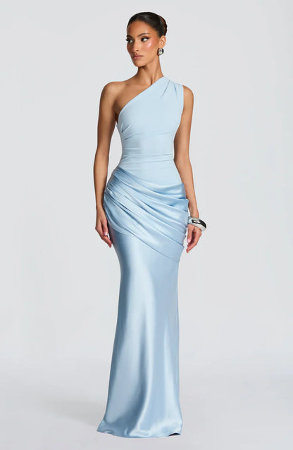 SATIN MAXI DRESS