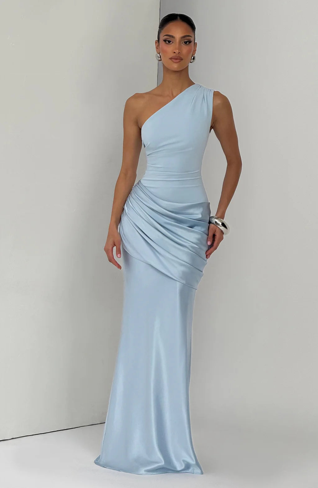 SATIN MAXI DRESS