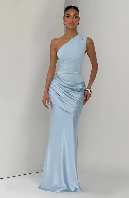 SATIN MAXI DRESS