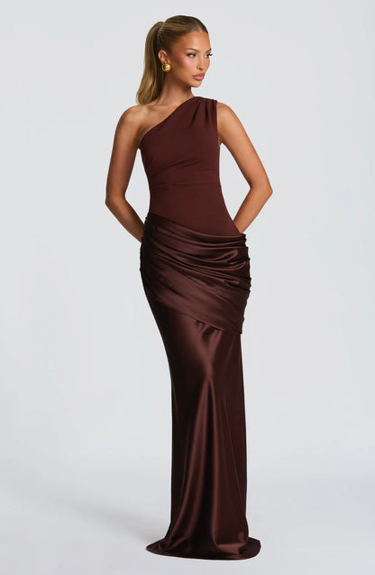 SATIN MAXI DRESS