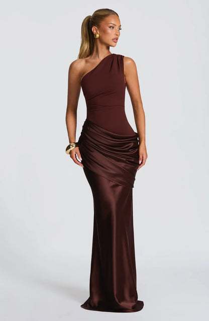 SATIN MAXI DRESS