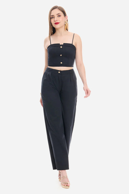 TUBE TOP WITH PLEAT PANTS