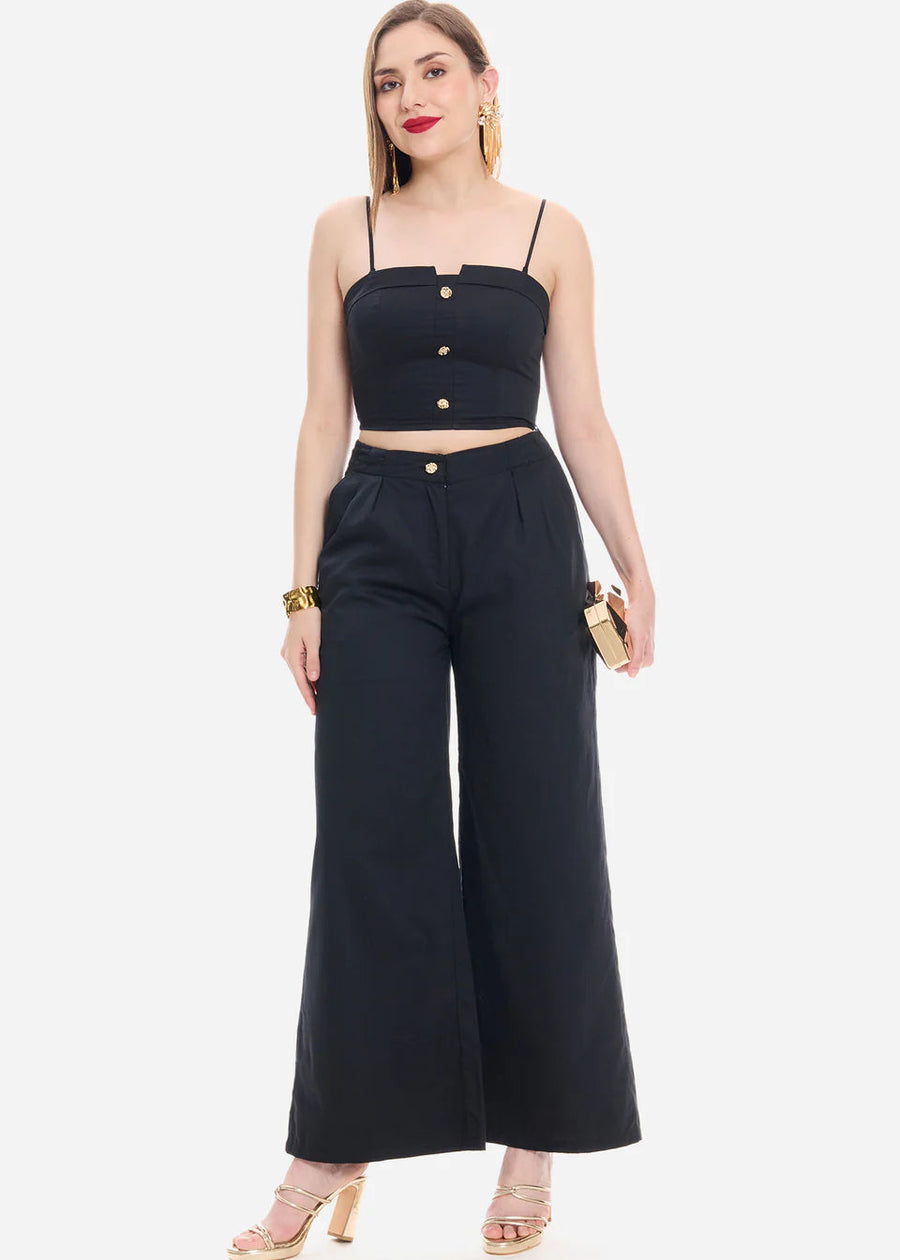TUBE TOP WITH PLEAT PANTS